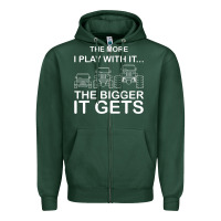 Sports Green cool the more i play with it...the bigger it gets men women t shirt Zipper Hoodie - artisFamous