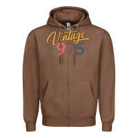 Chestnut retro vintage 1975 women's Zipper Hoodie - artisFamous