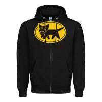 Black yamato transfer transport Zipper Hoodie - artisFamous