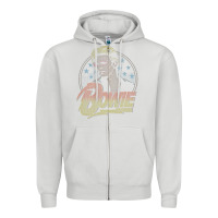 Dove Grey bowie   diamond dogs t shirt Zipper Hoodie - artisFamous
