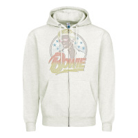 Oatmeal Heather bowie   diamond dogs t shirt Zipper Hoodie - artisFamous