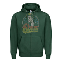 Sports Green bowie   diamond dogs t shirt Zipper Hoodie - artisFamous