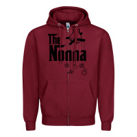 Burgundy The Nonna! Italy Grandmother Baby Hang Toys Zipper Hoodie - artisFamous
