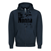 Navy The Nonna! Italy Grandmother Baby Hang Toys Zipper Hoodie - artisFamous