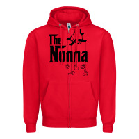Red The Nonna! Italy Grandmother Baby Hang Toys Zipper Hoodie - artisFamous