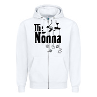 White The Nonna! Italy Grandmother Baby Hang Toys Zipper Hoodie - artisFamous