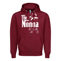 Burgundy The Nonna! Italy Grandmother Baby Hang Toys Zipper Hoodie - artisFamous