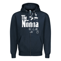 Navy The Nonna! Italy Grandmother Baby Hang Toys Zipper Hoodie - artisFamous