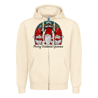 Sandshell merry Christmas Gnomes Rainbow Zipper Hoodie - JahusDesignShop