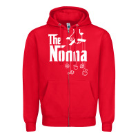 Red The Nonna! Italy Grandmother Baby Hang Toys Zipper Hoodie - artisFamous