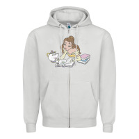 Dove Grey beauty and the beast belle my weekend is booked t shirt Zipper Hoodie - artisFamous