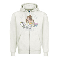 Oatmeal Heather beauty and the beast belle my weekend is booked t shirt Zipper Hoodie - artisFamous