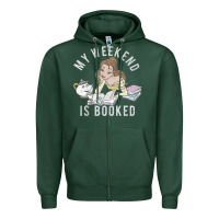 Sports Green beauty and the beast belle my weekend is booked t shirt Zipper Hoodie - artisFamous