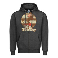 Charcoal Heather emperor's new groove kuzco llama no touchy t shirt t shirt Zipper Hoodie - artisFamous