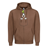 Chestnut goofy pocket goofy pocket t shirt Zipper Hoodie - artisFamous