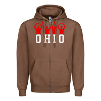 Chestnut vintage state of ohio home pride Zipper Hoodie - artisFamous