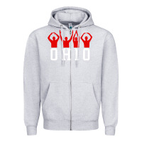 Heather Grey vintage state of ohio home pride Zipper Hoodie - artisFamous