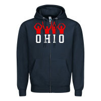 Navy vintage state of ohio home pride Zipper Hoodie - artisFamous
