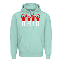 Seafoam vintage state of ohio home pride Zipper Hoodie - artisFamous