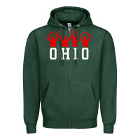 Sports Green vintage state of ohio home pride Zipper Hoodie - artisFamous