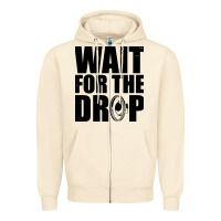 Sandshell wait for the drop i dubstep bass subwoofer dance music Zipper Hoodie - artisFamous