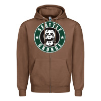 Chestnut seattle grunge Zipper Hoodie - artisFamous