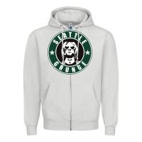 Dove Grey seattle grunge Zipper Hoodie - artisFamous