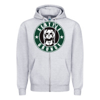 Heather Grey seattle grunge Zipper Hoodie - artisFamous