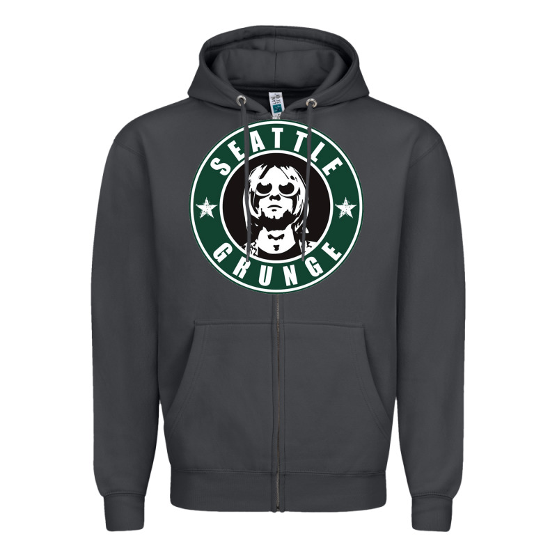 Seattle Grunge Zipper Hoodie by artisFamous | Teevron