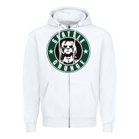 White seattle grunge Zipper Hoodie - artisFamous