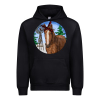 Black Horse Christmas Urban Hoodie - RanaPortraitStore