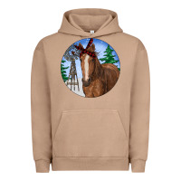 Pigment Burro Horse Christmas Urban Hoodie - RanaPortraitStore