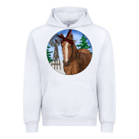 White Horse Christmas Urban Hoodie - RanaPortraitStore