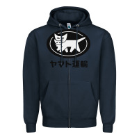 Navy yamato transfer transport Zipper Hoodie - artisFamous