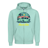 Seafoam Vintage Funny Beetle Bug Distressed Classic Cars Old Bugs Never Die Zipper Hoodie - artisFamous