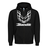 Black bandit Zipper Hoodie - artisFamous