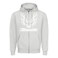 Dove Grey bandit Zipper Hoodie - artisFamous