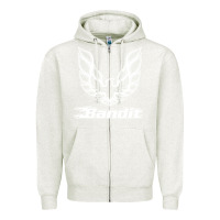 Oatmeal Heather bandit Zipper Hoodie - artisFamous