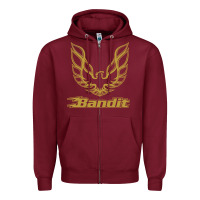 Burgundy bandit Zipper Hoodie - artisFamous