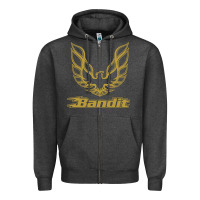 Charcoal Heather bandit Zipper Hoodie - artisFamous