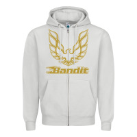Dove Grey bandit Zipper Hoodie - artisFamous