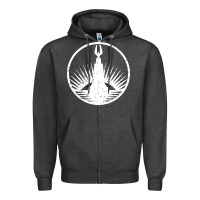 Charcoal Heather bioshock rapture black Zipper Hoodie - artisFamous