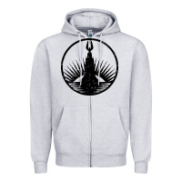 Heather Grey bioshock rapture black Zipper Hoodie - artisFamous