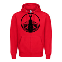Red bioshock rapture black Zipper Hoodie - artisFamous