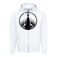 White bioshock rapture black Zipper Hoodie - artisFamous