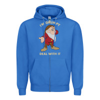 True Royal snow white i'm grumpy deal with it portrait t shirt Zipper Hoodie - artisFamous