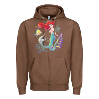 Chestnut the little mermaid ari  and flounder sea t shirt Zipper Hoodie - artisFamous