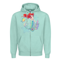 Seafoam the little mermaid ari  and flounder sea t shirt Zipper Hoodie - artisFamous