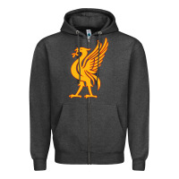 Charcoal Heather liverpool bird license plate Zipper Hoodie - artisFamous