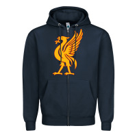 Navy liverpool bird license plate Zipper Hoodie - artisFamous